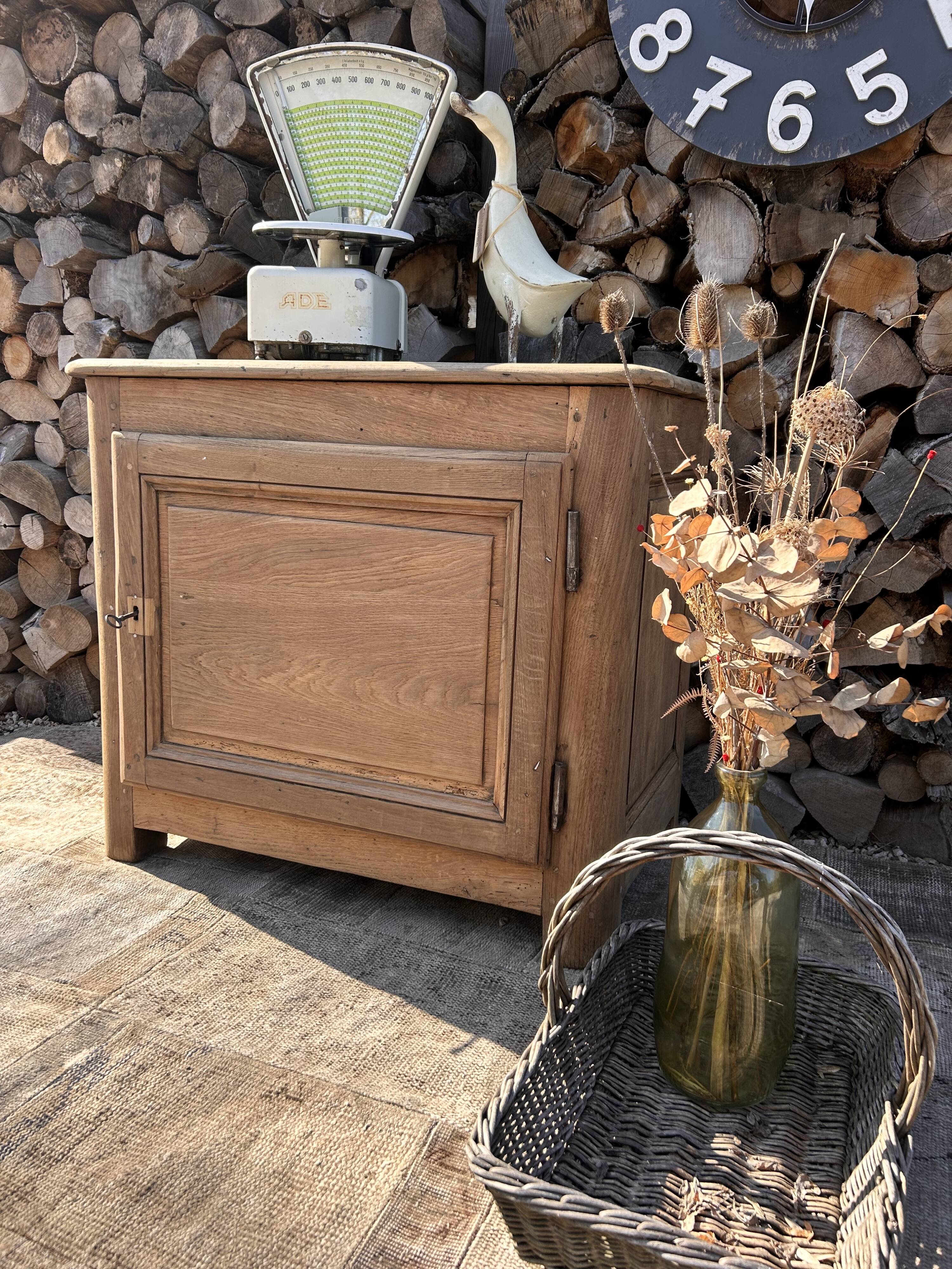 Solid wood confiturier / Renovated antique storage furniture