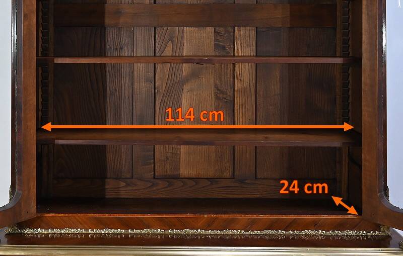 Library Two-Body in Rosewood and Marquetry, Louis XV style – End