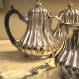 Sheffield 4-piece silver-plated metal tea and coffee set