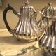 Sheffield 4-piece silver-plated metal tea and coffee set