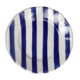 Blue striped plate 25cm