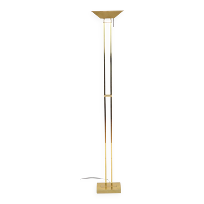 Lampe de sol Gold Deknudt, design Willy Rizzo, style Hollywood Regency