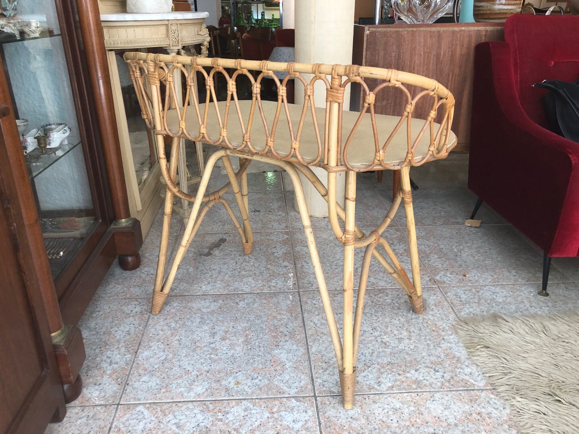 Rattan desk