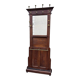 Antique hall coat rack – mirror, hooks & umbrella stand