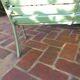 Set of 2 garden benches, for children in cast iron and wood