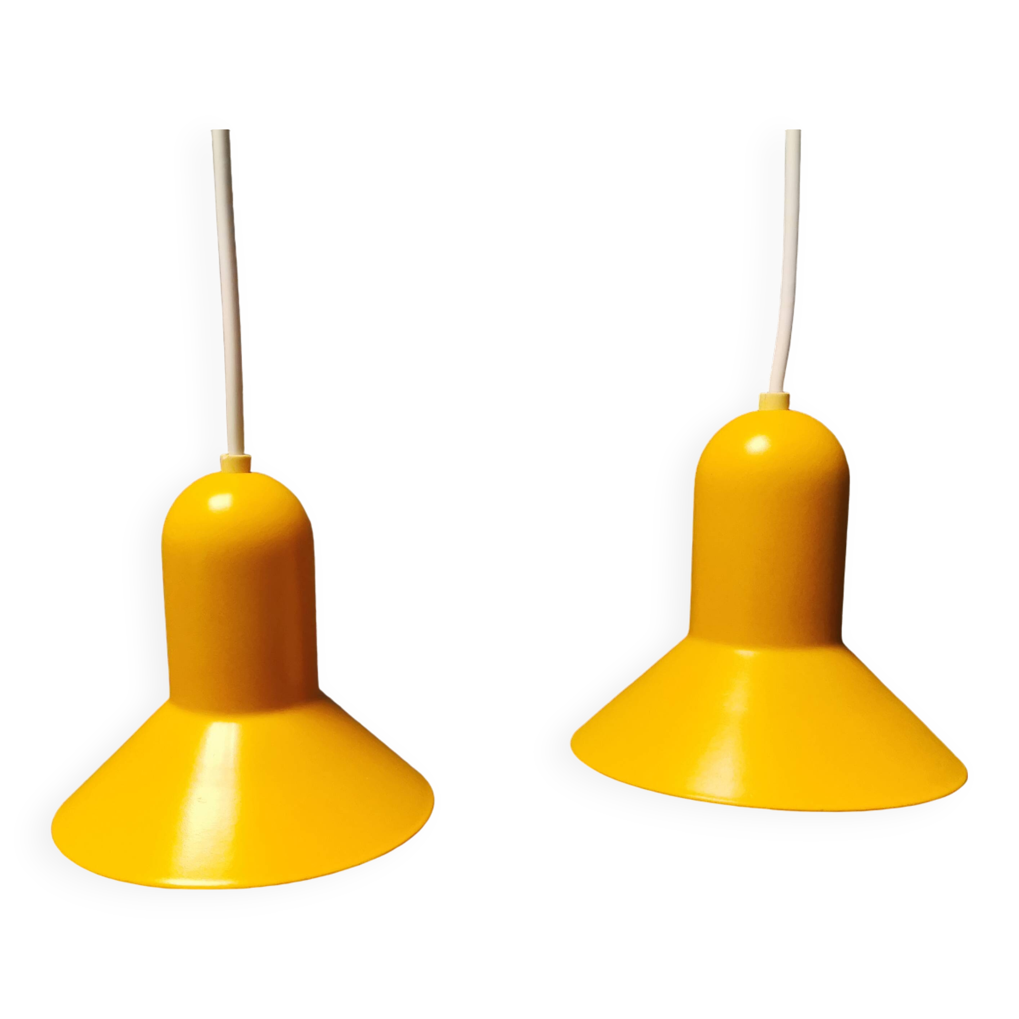 Two confetti lamps