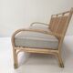 3-seater rattan and canning sofa
