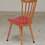 Baumann Menuet chair red skai 1960