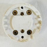 3 Old Porcelain switches and vintage industrial brass