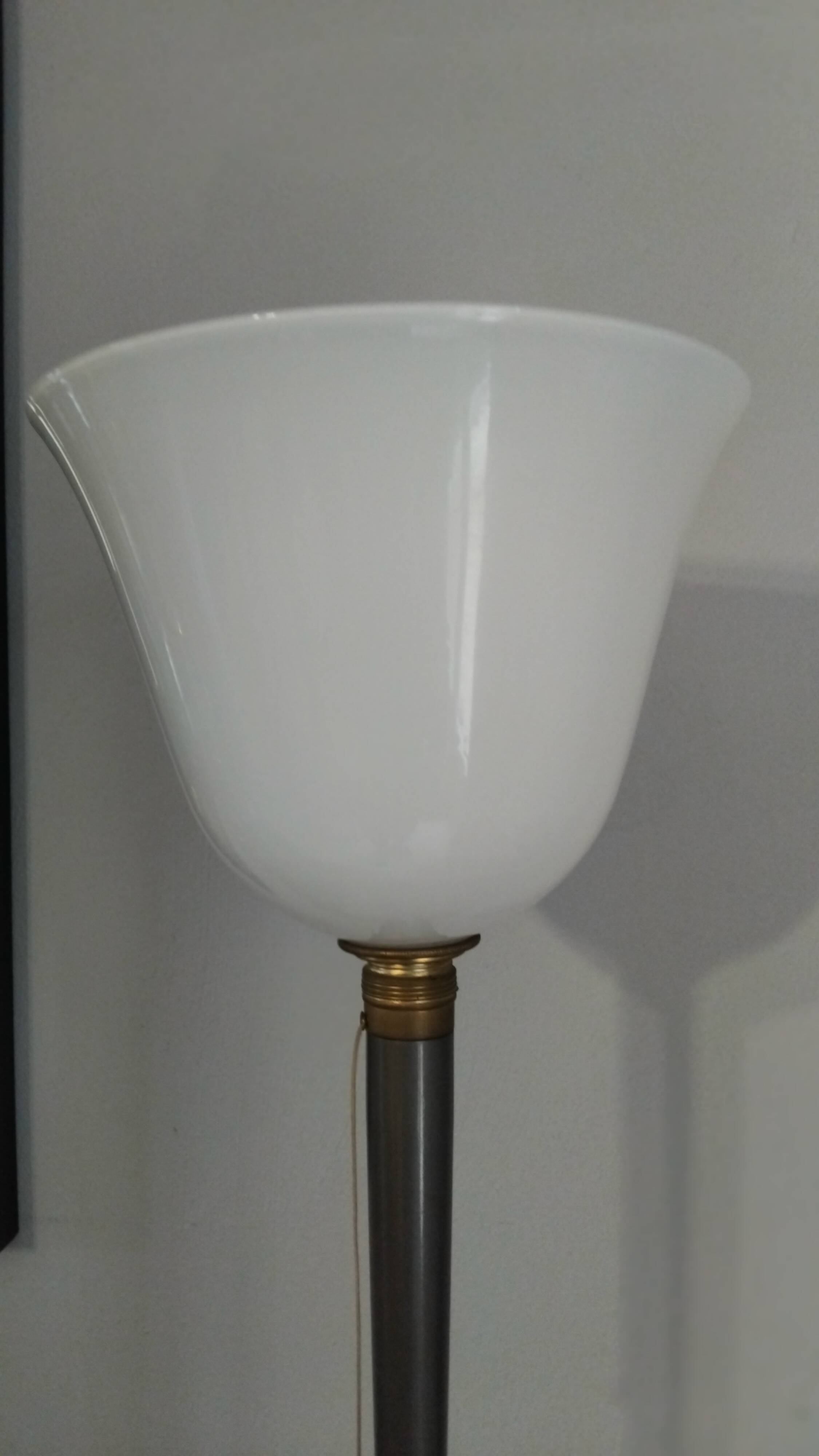 Vintage Mazda tulip glass desk lamp