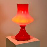 Orange opaline glass table lamp by Štepán Tabery, 1960s