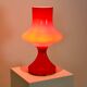 Orange opaline glass table lamp by Štepán Tabery, 1960s