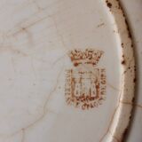 Plat rond  porcelaine  opaque de Gien