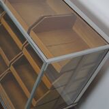 Vintage British maple & oak haberdashery cabinet or shop counter, 1930s