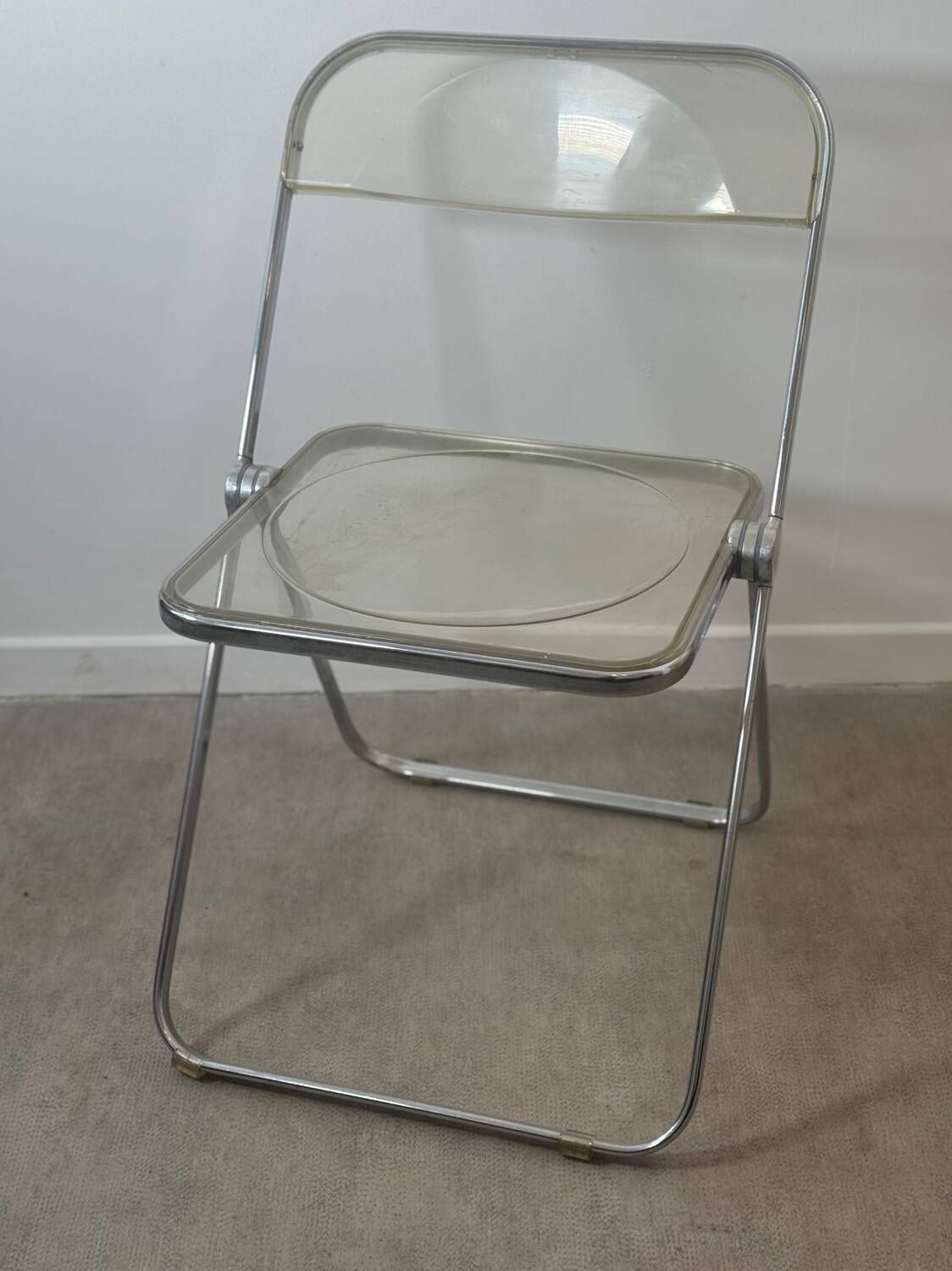Chaise Plia Castelli transparente | Selency