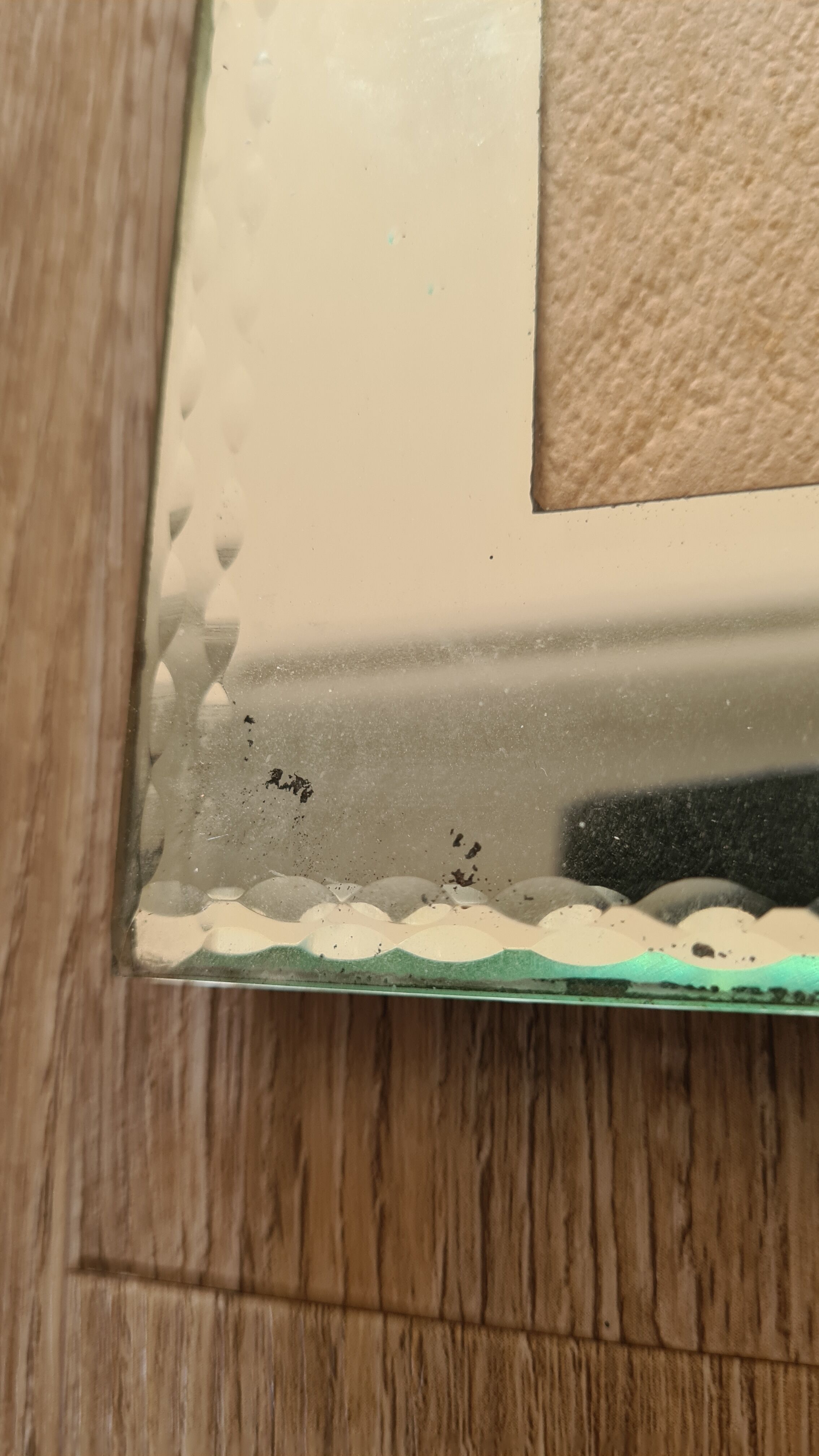 Old Venetian Art Deco glass photo frame