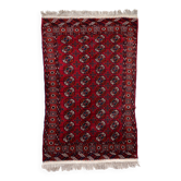 Tapis Vintage Tekke Turkmène Fait Main en Laine – Années 1960 – 126 x 188