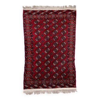 Tapis Tekke Turkmène en laine fait main, années 1960