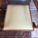Paire de fauteuils bridge vintage en bois clair