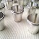 12 Silver-Plated Metal Shot Glasses