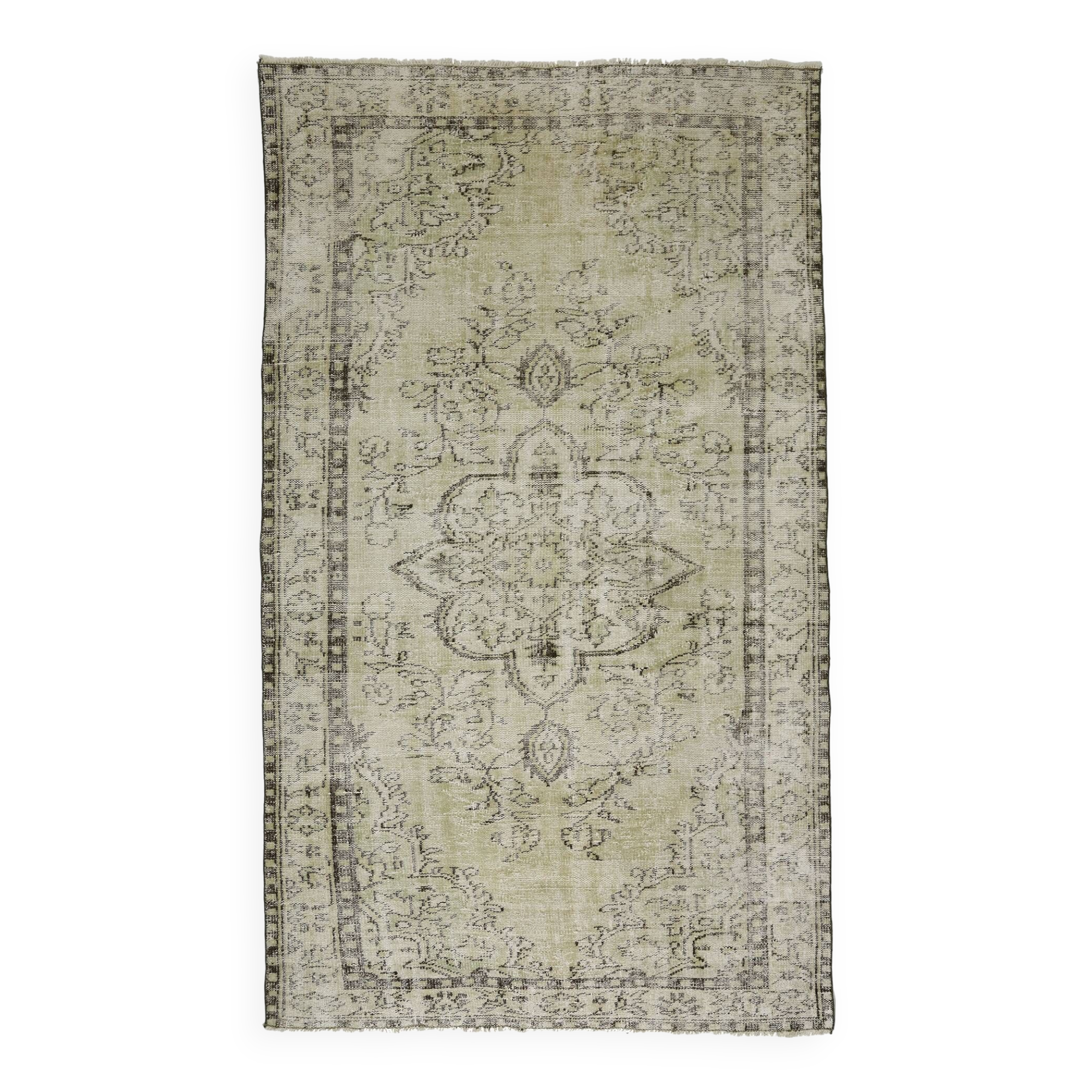 Turkish Anatolian Handmade Vintage Rug 267 cm x 160 cm