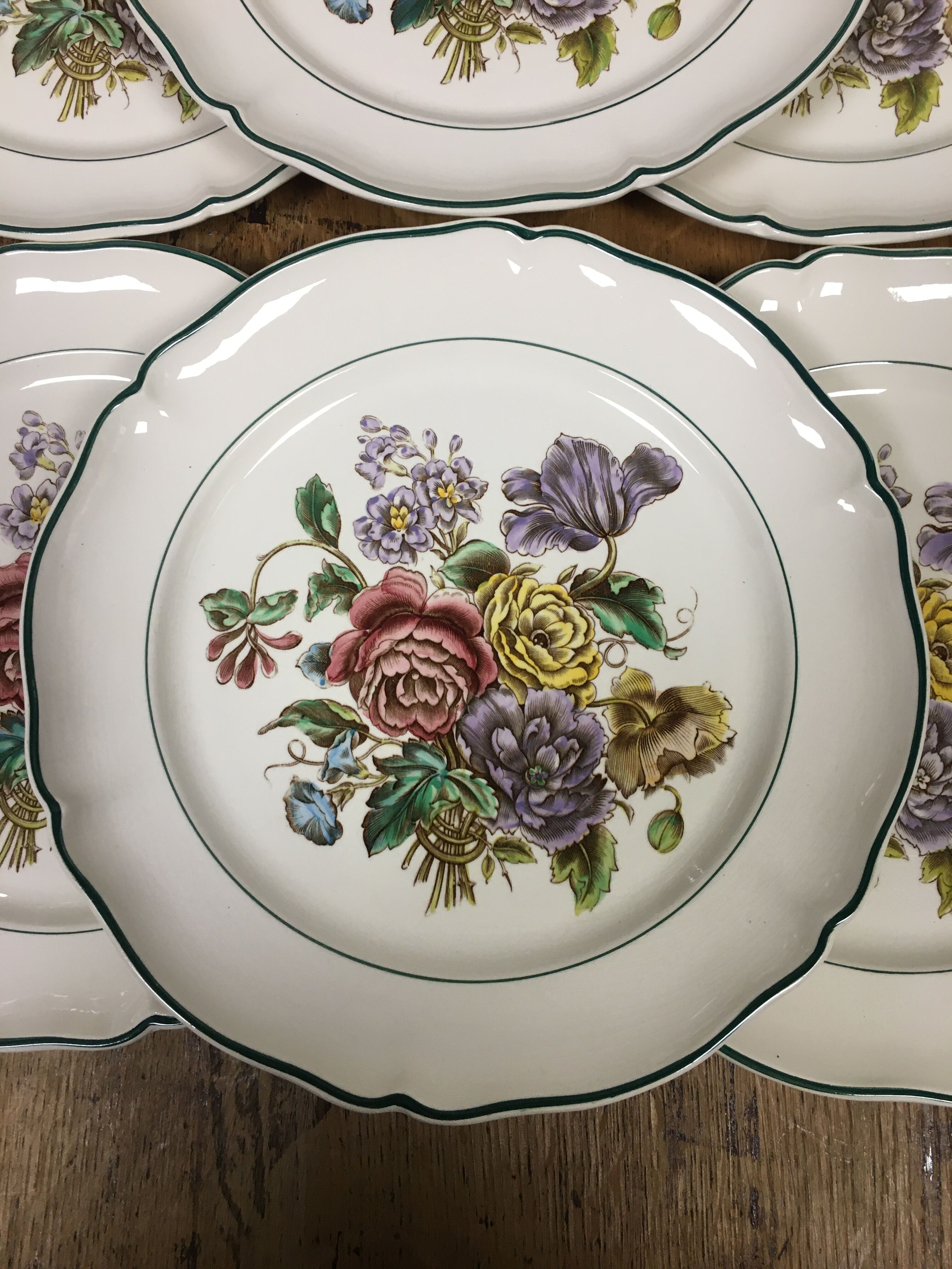 6 flat plates Villeroy and Boch model Cannes
