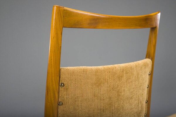 Chaises de salle à manger modernes du milieu du siècle attribuées à Ernst Martin Dettinger pour Lucas Schnaidt, années 1950, ensemble de 4