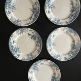 13 flat plates Terre de Fer Louis Graves