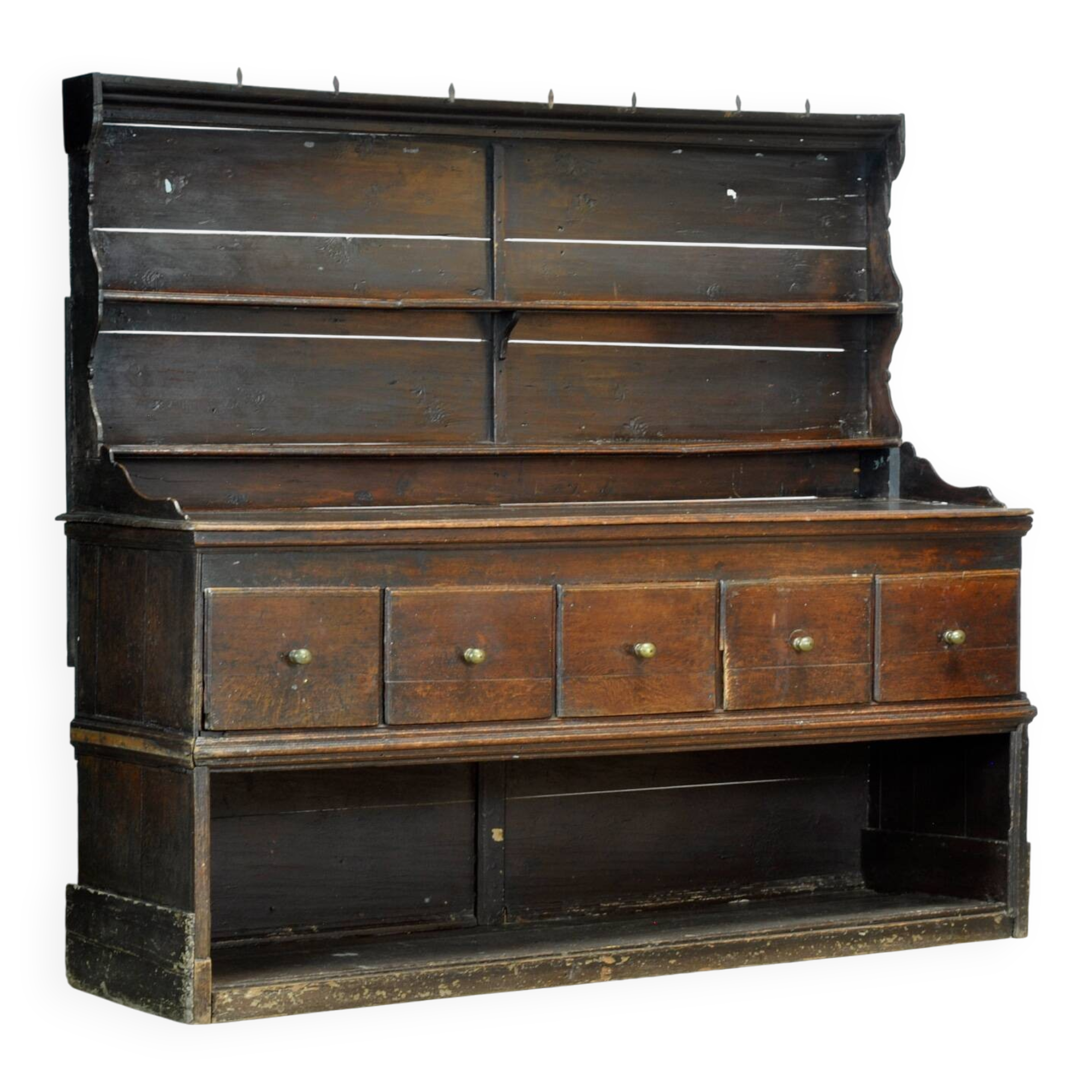 Buffet en chêne anglais, vers 1720