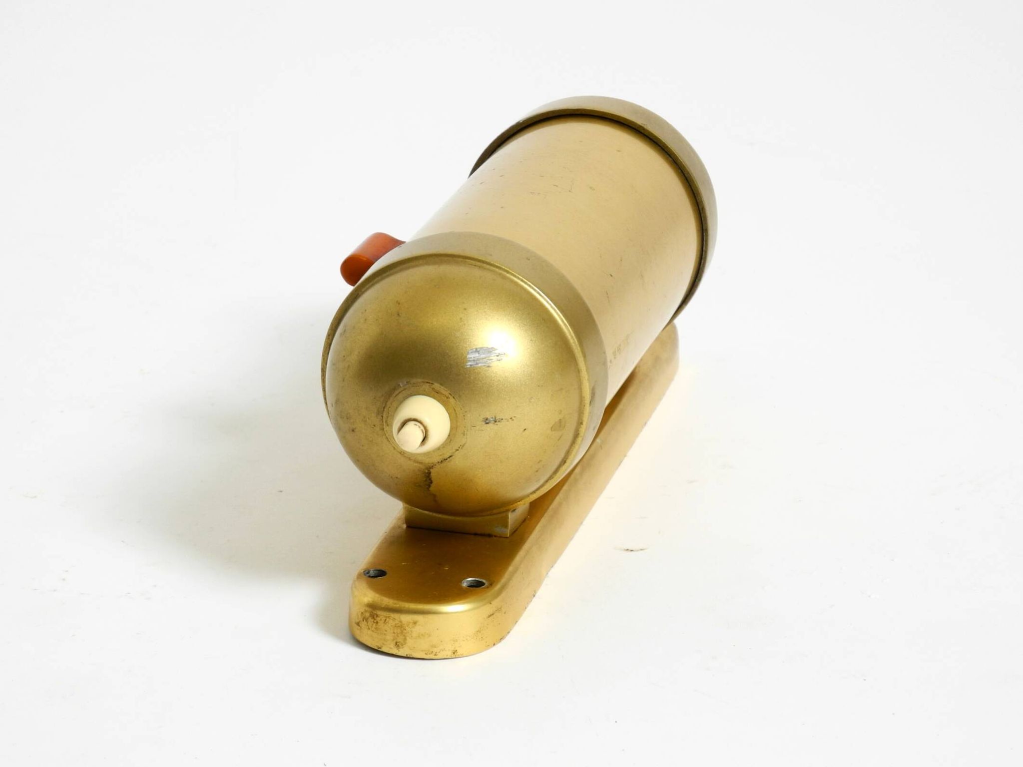 Original 1930s cabin submarine wall lamp in streamlined design