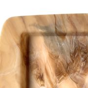 Plateau Maplic rectangulaire en plastique façon marbre , années 60