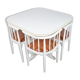 Dining table set and 4 Thonet chairs