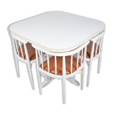 Ensemble table à manger et 4 chaises Thonet