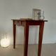 Old solid wood console - drawer - curved line - chic country style