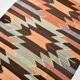 Orange Brown Tribal Kilim Runner Rug, 108x297Cm