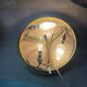 Antique ceiling light in bronze and cut crystal with diamond points.