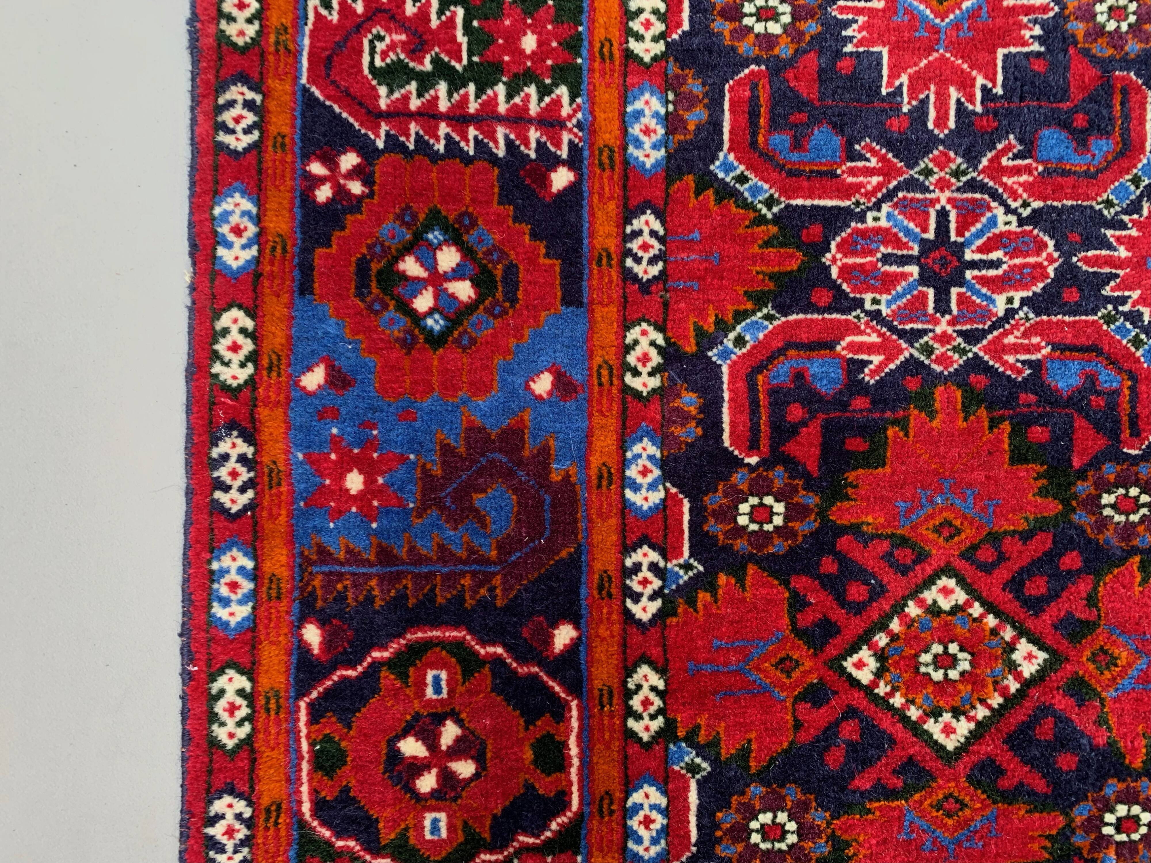 Vintage Turkoman Beshir Rug 245x170 cm