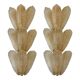 Luxury Venetian Scenographic Wall Sconces Whith Amber "Graniglia" Leaves Mu