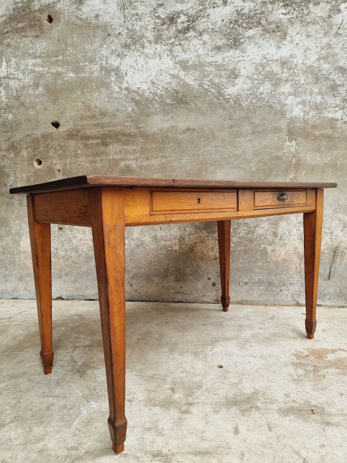 Antique table oak desk table