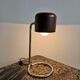 Lampe de bureau Bauhaus avec support infini et abat-jour métallique, années 1970