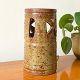 Vintage cylindrical ceramic table lamp