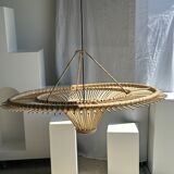 Suspension rattan saucer iron frame D:120 H:60