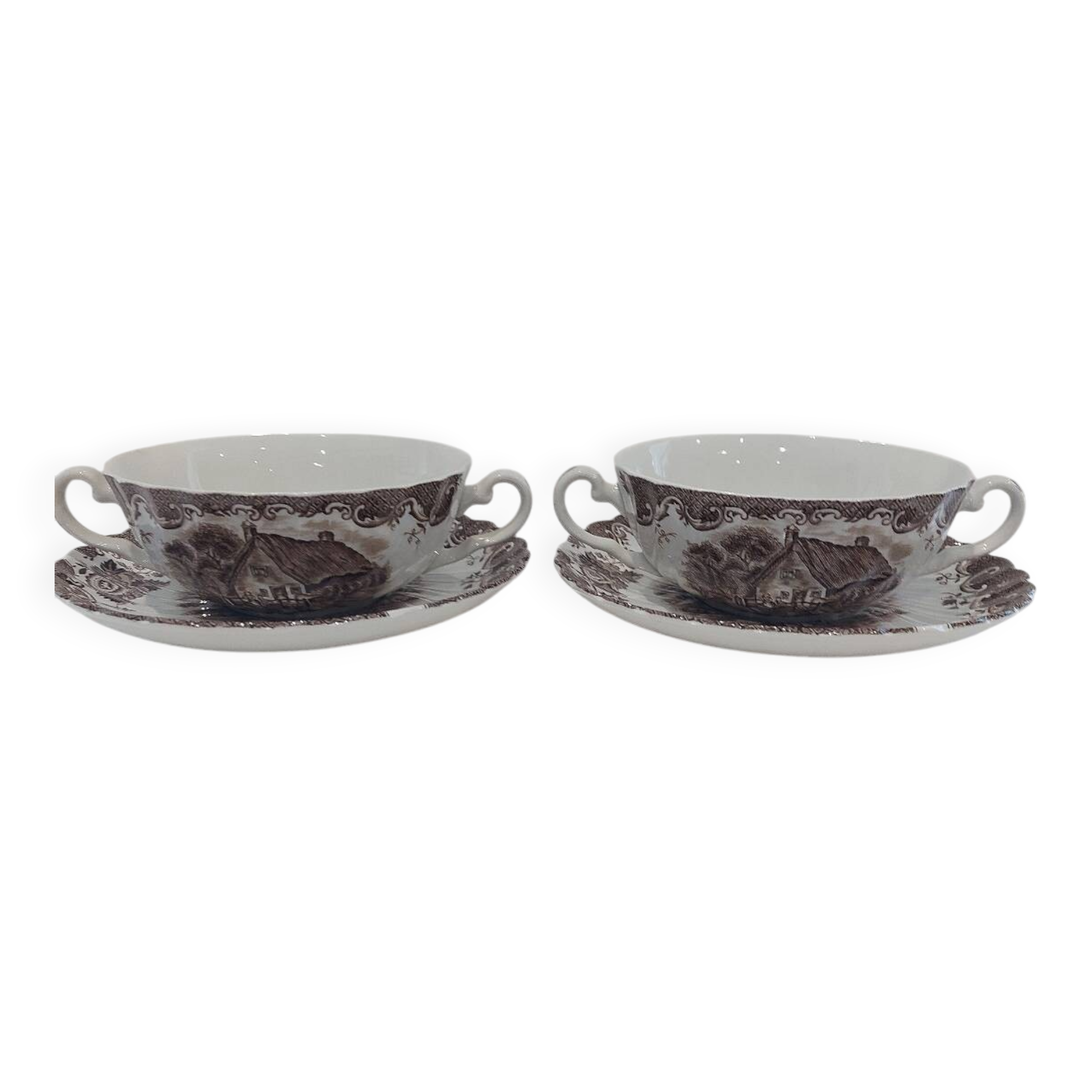 2 Johnson and Brother porcelain mugs