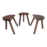 Trio of Nature decorative milking stools