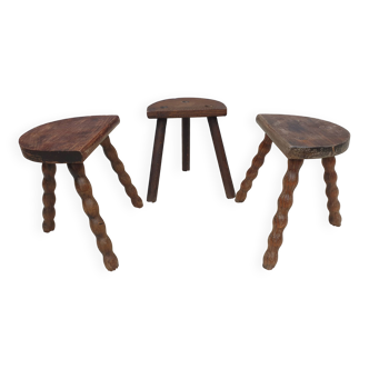 Trio of Nature decorative milking stools