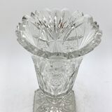 Midcentury Crystal Vase, Poland, 1960