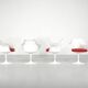Set of "Tulip" model armchairs by Eero Saarinen for Knoll, USA