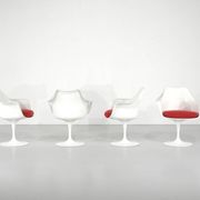 Set of "Tulip" model armchairs by Eero Saarinen for Knoll, USA