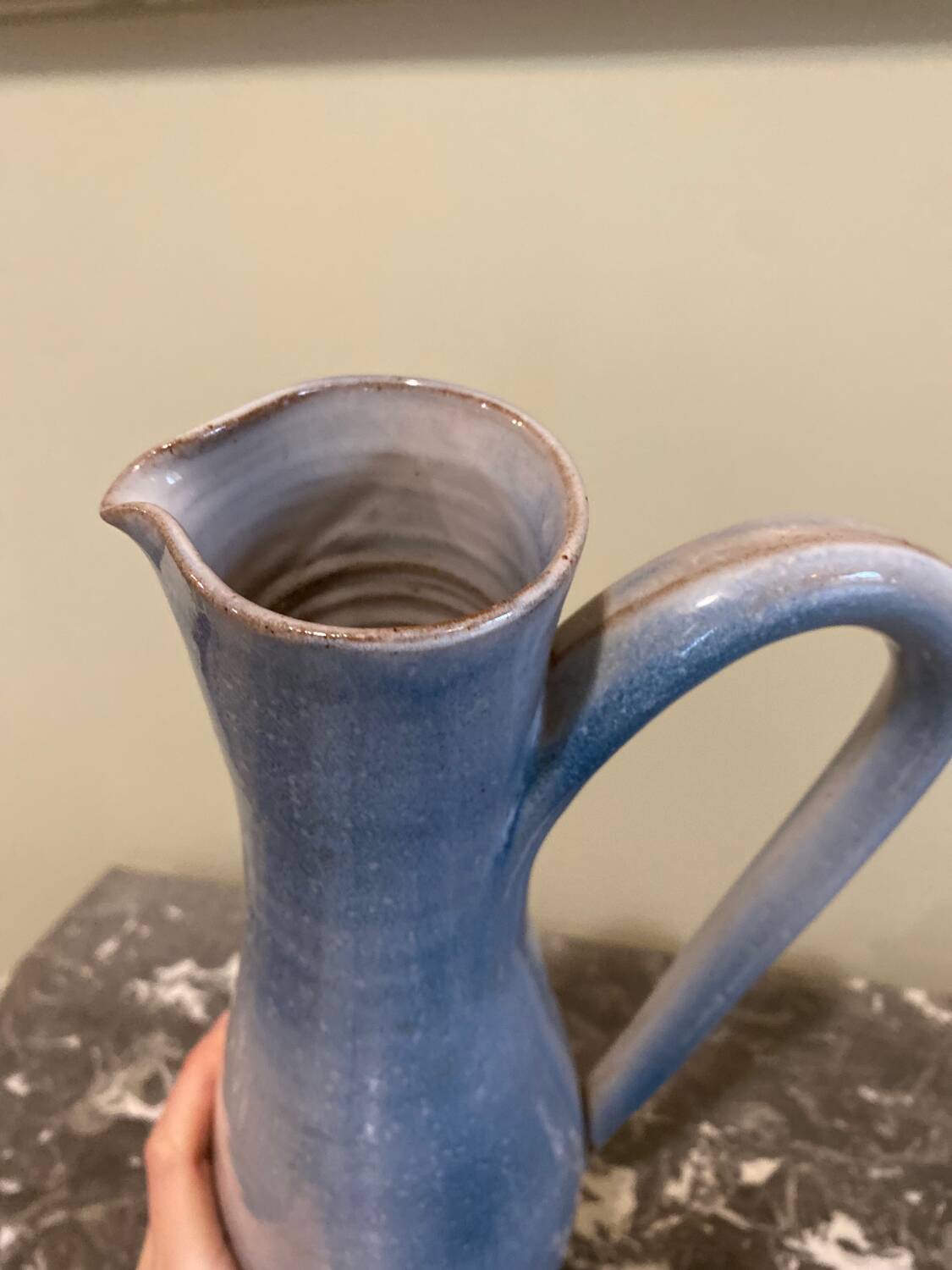 Large stoneware pitcher Roger Jacques