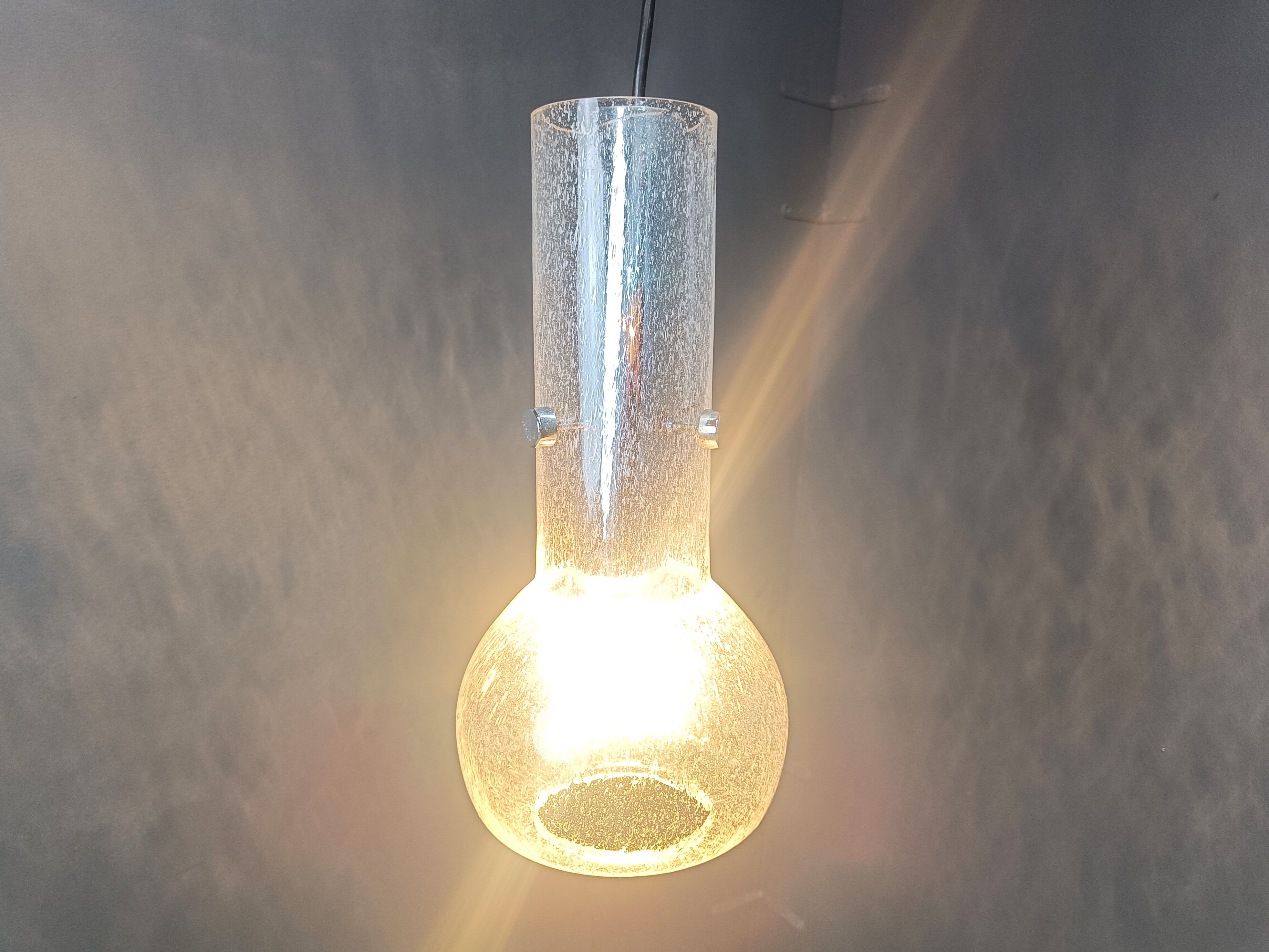 Vintage murano glass pendant light, 1970s